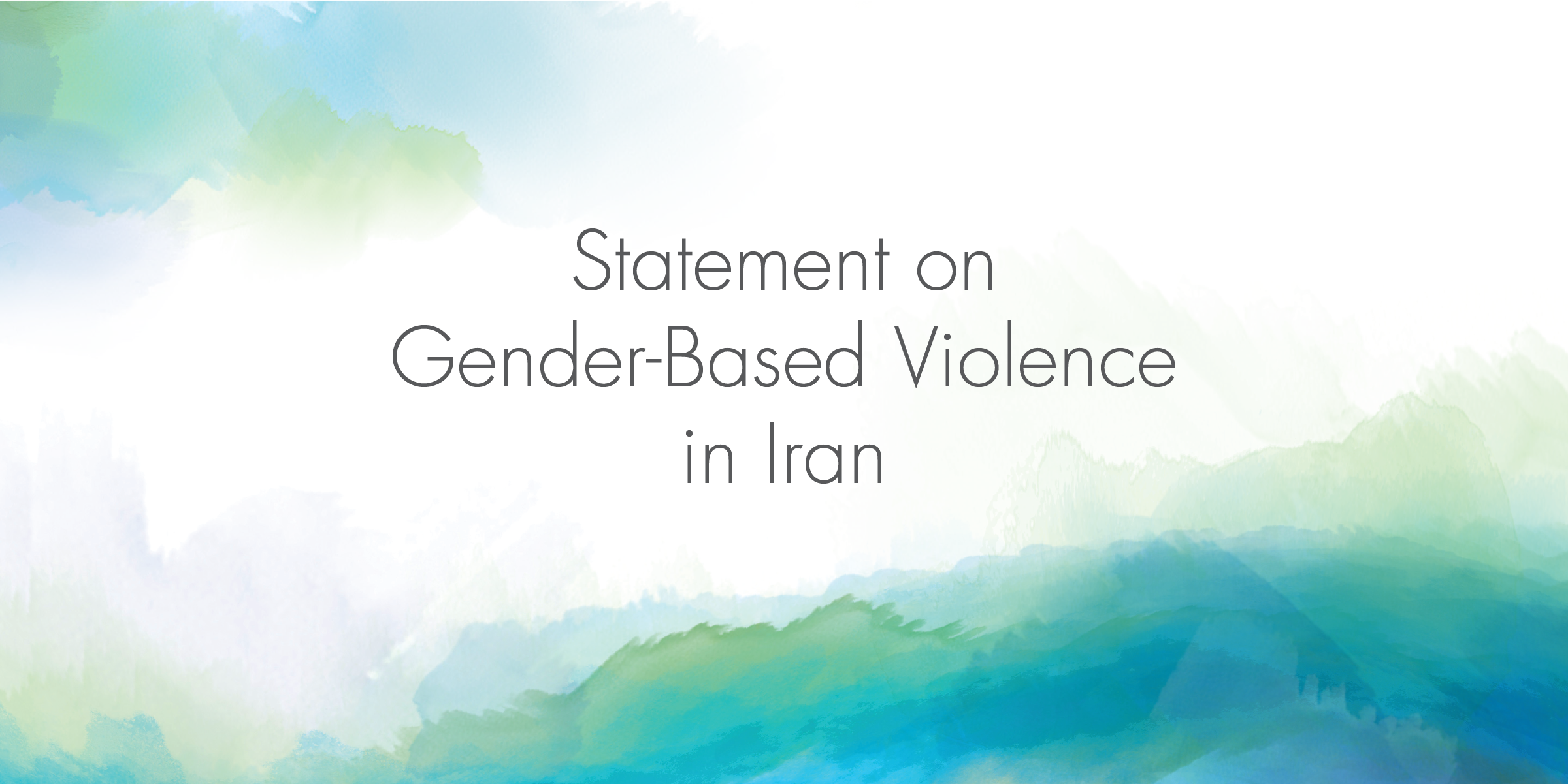 Statement On Gender Based Violence In Iran Nipissing University